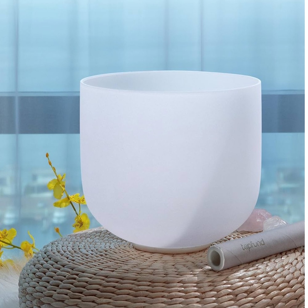 White Crystal Singing Bowl